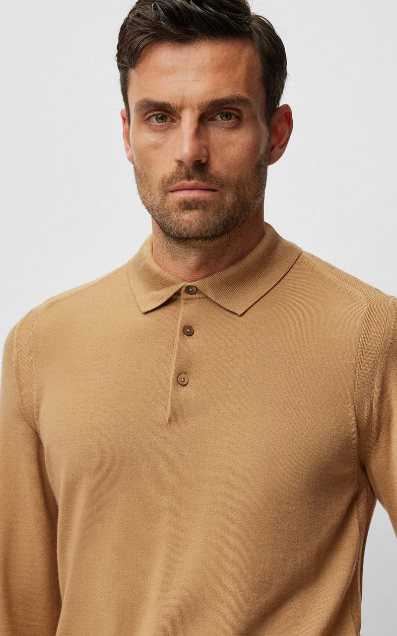 BOSS Wool Silk Cashmere Polo L-Ovio  