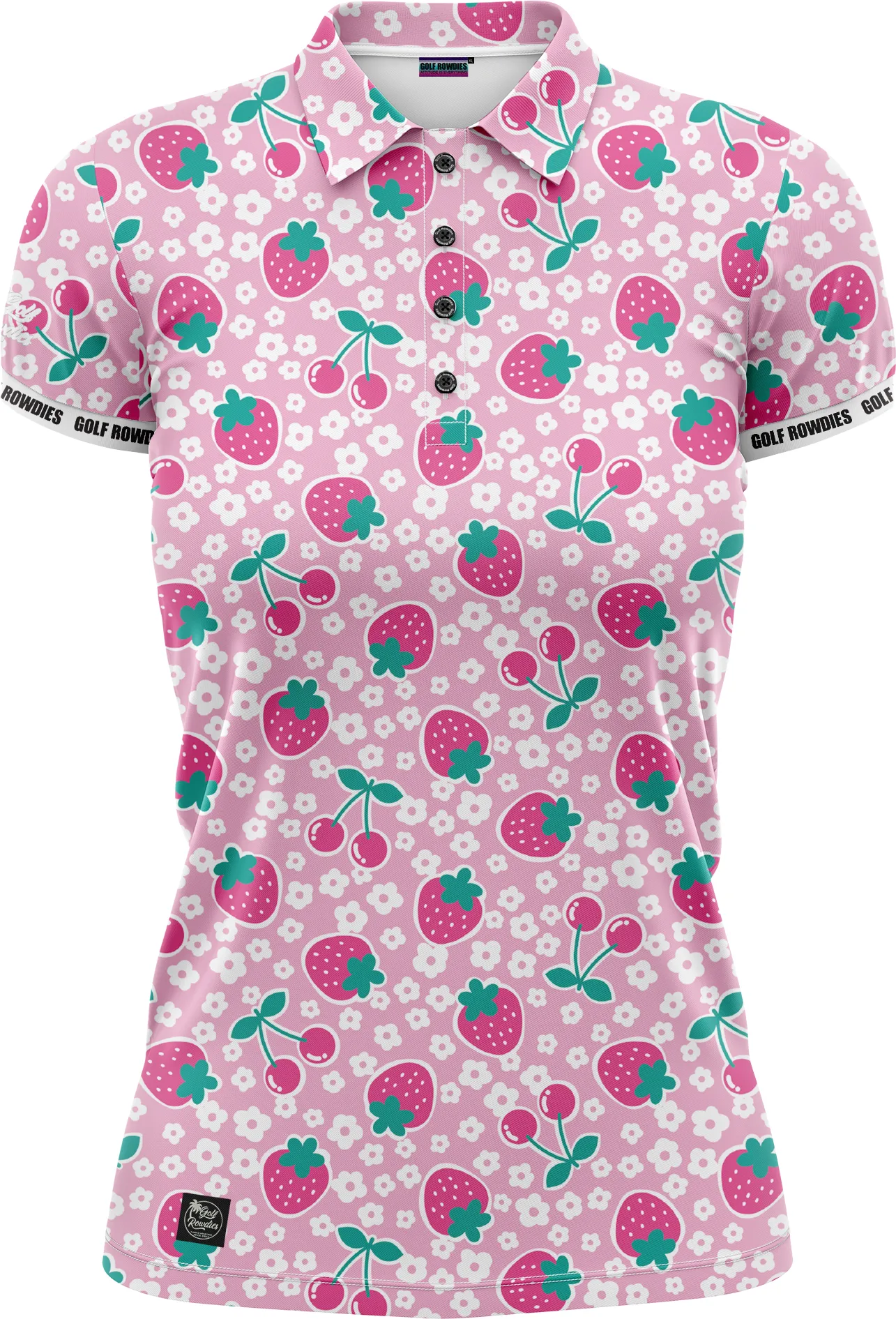 Golf Rowdies Strawberry Polo, rosa/mehrfarbig | 647151M